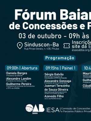 [FORUM BAIANO DE CONCESSÕES E PPPs]