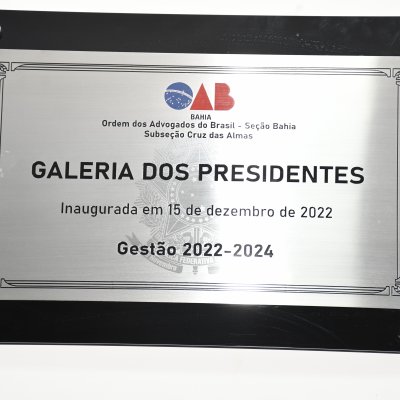 [OAB de Cruz das Almas inaugura Galeria de Ex-Presidentes na Subseção]