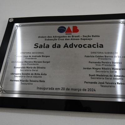 [OAB-BA inaugura sala da Advocacia em Sapeaçu ]