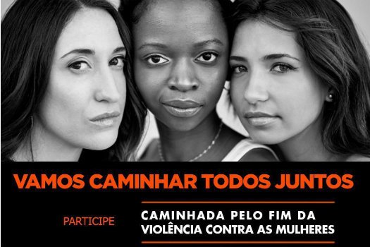 [Caminhada pede o fim da violência contra as mulheres]