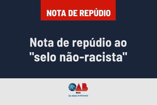 [Nota de repúdio ao 