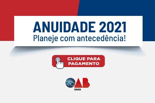 [Anuidade 2021: planeje com antecedência]