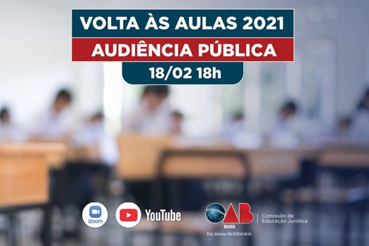 [Em audiência pública, OAB-BA debate retorno das aulas presenciais]