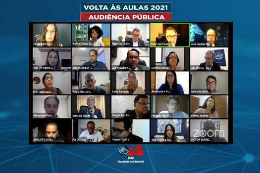 [Participantes de audiência pública cobram plano de retomada das aulas]