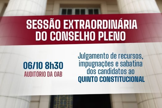 [Em sessão extraordinária do Pleno, OAB-BA realiza sabatina dos candidatos ao Quinto Constitucional nesta quinta ]