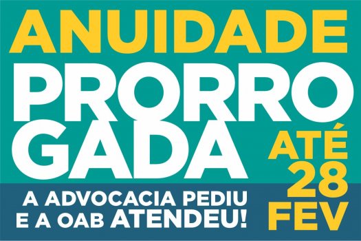 [OAB da Bahia prorroga prazo para pagamento de anuidade com desconto]